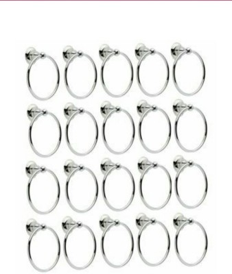 deeplax towel ring dyna towel holder stand set of 20 silver Towel Holder(White Metal, Stainless Steel)