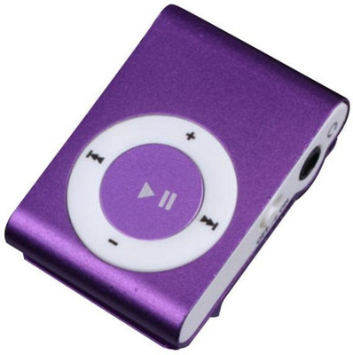 

LIFEMUSIC Sport 3.5mm Fashion MP3 Music Players Metal Clip Mini Mp3 Support up to 16GB Micro SD card Mini Portable MP3 Player(Multicolor, 0 Display)