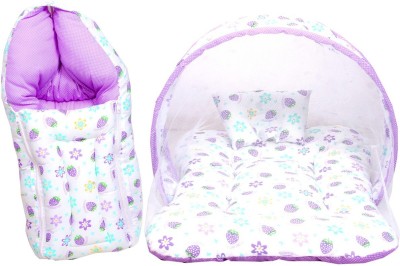 RBC RIYA R Cotton Baby Bed Sized Bedding Set(Purple)