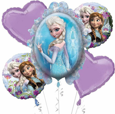 

BABY & SONS Printed Frozen Theme Birthday Party / Frozen Elsa Birthday Party Balloon(Multicolor, Pack of 5)