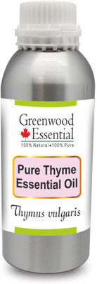 

Greenwood Essential Pure Thyme Essential Oil (Thymus vulgaris) 100% Natural Therapeutic Grade Steam Distilled(630 ml)