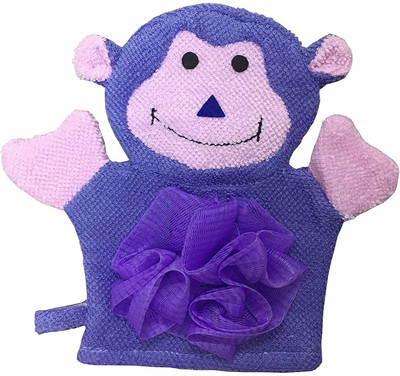 

SYGA Cartoon Bathing Gloves Children Cartoon Bath Towel Baby Bath Gloves (Purple)