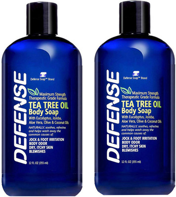 

Defense Soap Body Wash Shower Gel 12 Oz (Pack of 2) - Natural Tea Tree Oil(355 ml, Pack of 2)