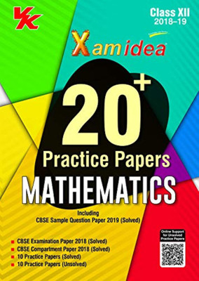 Xam Idea 20 Plus Cbse Sample Papers Mathematics Class 12 for 2019 Exam  - Including CBSE Sample Question Paper 2019 (Solved) Class 12(English, Paperback, unknown)