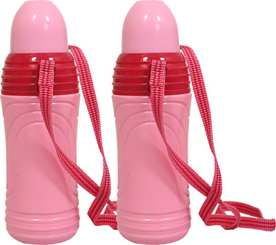 KUBER INDUSTRIES 400 ml Plastic Bottle(Pack of 2, Pink)