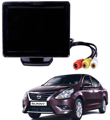 BRPEARl Car Rear View Monitor, 4.3 Inch TFT LCD Digital Camera Monitor  for Nissan Sunny Black LED(10.9 cm)