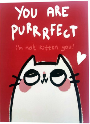 

macro You are purfect greeting card Greeting Card(Red, Pack of 1)