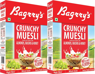 

Bagrry's Crunchy Muesli 500 GM Box Pack of 2(1000 g, Box, Pack of 2)
