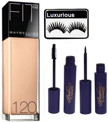 

luxurious Eyelashes & Foundation & Padma Eyeliner+Mascara(Set of 4)