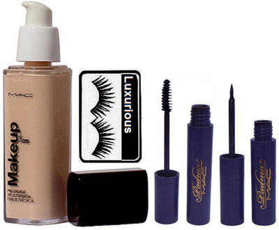 

luxurious Eyelashes & Foundation & Padma Eyeliner+Mascara(Set of 4)