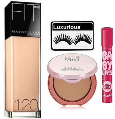 

luxurious Eyelashes & Foundation & Primer Matte Compact & Balm(Set of 3)