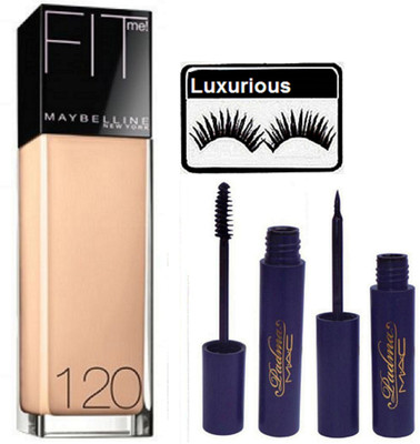 

luxurious Eyelashes & Foundation & Padma Eyeliner+Mascara(Set of 4)