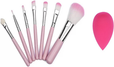 CETC Makeup Brush Set of 7 with sponge puff(8 Items in the set)