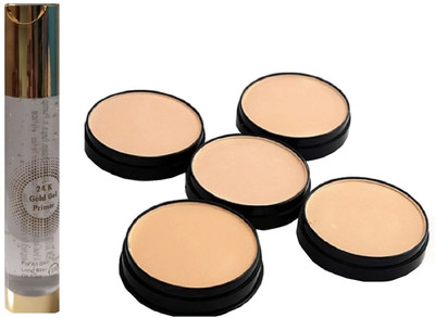 

tanvi27 SKIN ENERGIZING 5 IN 1 OIL CONTROL COMPACT POWDER WITH 24K GOLD PRIMER(Set of 2)