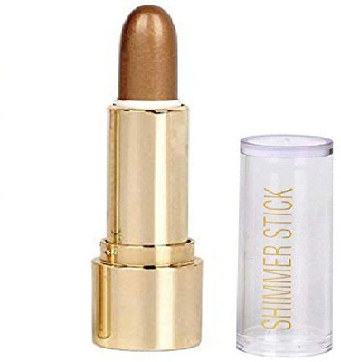 

CGT 1pc Highlighter Shimmer Stick Cream Concealer For Dark Circles, Illuminator Bright Soft Shine Makeup Pen, 3D Face Cream Highlight Stick For Beauty (#03 Bronze) Concealer(Bronze)