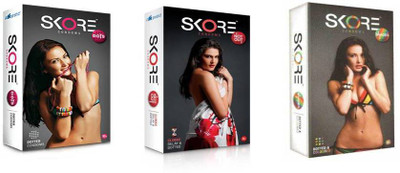 

Skore Flavored Condom Combo- 30 Condoms Condom(Set of 3, 30S)