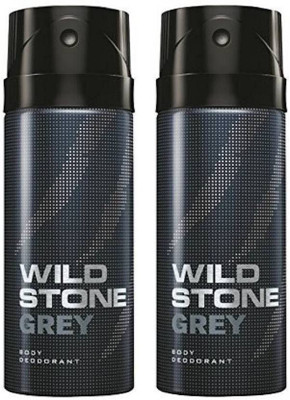 

Wild Stone Grey Body Spray - For Men & Women(300 ml, Pack of 2)