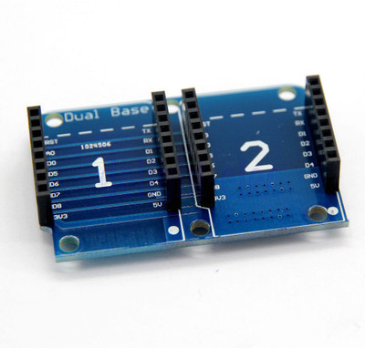 

ARDUINO M701 Double Socket Dual Base Shield for WeMos D1 Mini NodeMCU ESP8266 Micro Controller Board Electronic Hobby Kit