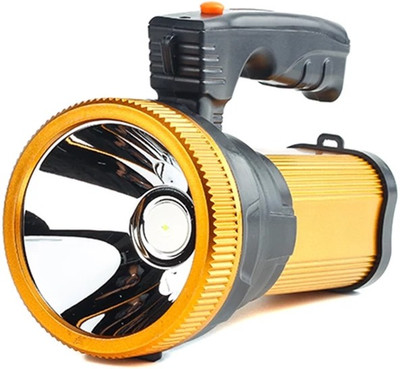 GLOWISH 60W RECHARGEBALE HIGH POWER SUPER BRIGHT STRONG LED FOCUS SUPER SPOTLIGHT SEARCHLIGHT 12 Torch Emergency Light(Black)