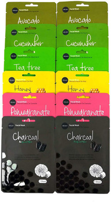 

Celavi Cosmetics Facial Face Mask Paper Sheet Korea Skin Care Moisturizing(272 g)