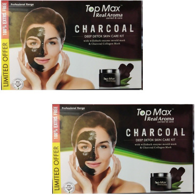 

Real Aroma Charcoal & Charcoal Facial Kit 620 g(Set of 2)