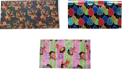 

AutoVHPR Pack of 3 Beautiful Designer Series 384 Gift Wrap Paper for Wrapping your Birthday Return and Corporate Gifts NA Plastic Gift Wrapper(Multicolor)