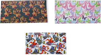 

AutoVHPR Pack of 3 Beautiful Designer Series 405 Gift Wrap Paper for Wrapping your Birthday Return and Corporate Gifts NA Plastic Gift Wrapper(Multicolor)