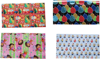 

AutoVHPR Pack of 4 Beautiful Designer Series 125 Gift Wrap Paper for Wrapping your Birthday Return and Corporate Gifts minion Plastic Gift Wrapper(Multicolor)