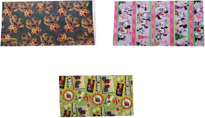 

AutoVHPR Pack of 3 Beautiful Designer Series 402 Gift Wrap Paper for Wrapping your Birthday Return and Corporate Gifts NA Plastic Gift Wrapper(Multicolor)