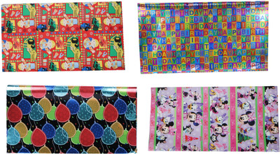

AutoVHPR Pack of 4 Beautiful Designer Series 81 Gift Wrap Paper for Wrapping your Birthday Return and Corporate Gifts mickey Plastic Gift Wrapper(Multicolor)