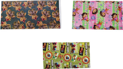 

AutoVHPR Pack of 3 Beautiful Designer Series 398 Gift Wrap Paper for Wrapping your Birthday Return and Corporate Gifts NA Plastic Gift Wrapper(Multicolor)