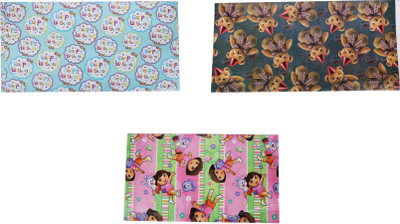 

AutoVHPR Pack of 3 Beautiful Designer Series 378 Gift Wrap Paper for Wrapping your Birthday Return and Corporate Gifts NA Plastic Gift Wrapper(Multicolor)