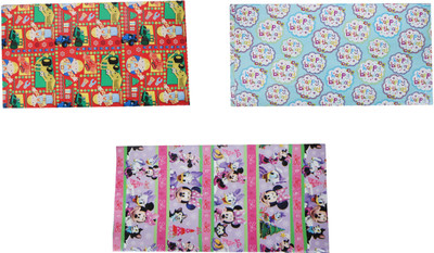 

AutoVHPR Pack of 3 Beautiful Designer Series 362 Gift Wrap Paper for Wrapping your Birthday Return and Corporate Gifts NA Plastic Gift Wrapper(Multicolor)