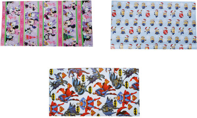 

AutoVHPR Pack of 3 Beautiful Designer Series 439 Gift Wrap Paper for Wrapping your Birthday Return and Corporate Gifts NA Plastic Gift Wrapper(Multicolor)