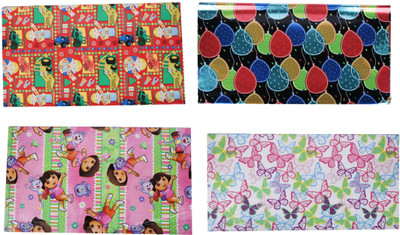 

AutoVHPR Pack of 4 Beautiful Designer Series 124 Gift Wrap Paper for Wrapping your Birthday Return and Corporate Gifts NA Plastic Gift Wrapper(Multicolor)