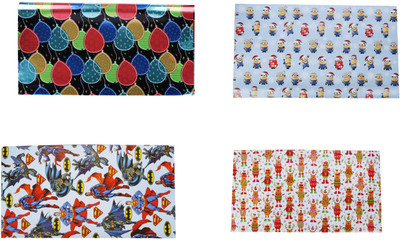 

AutoVHPR Pack of 4 Beautiful Designer Series 236 Gift Wrap Paper for Wrapping your Birthday Return and Corporate Gifts NA Plastic Gift Wrapper(Multicolor)
