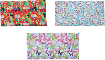 

AutoVHPR Pack of 3 Beautiful Designer Series 363 Gift Wrap Paper for Wrapping your Birthday Return and Corporate Gifts NA Plastic Gift Wrapper(Multicolor)