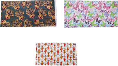 

AutoVHPR Pack of 3 Beautiful Designer Series 406 Gift Wrap Paper for Wrapping your Birthday Return and Corporate Gifts NA Plastic Gift Wrapper(Multicolor)