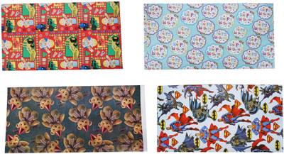 

AutoVHPR Pack of 4 Beautiful Designer Series 113 Gift Wrap Paper for Wrapping your Birthday Return and Corporate Gifts superman Plastic Gift Wrapper(Multicolor)
