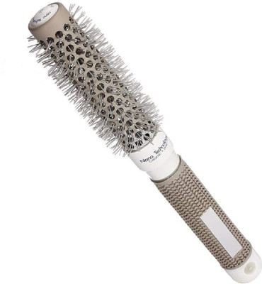 

sweetpea NNO Hair Brush Ceramic Round Iron Barber Hair Comb Dressing Salon DIY Styling Comb, Comb Of Ceramic Roller. (Silver Ceramic Comb, 19 mm)