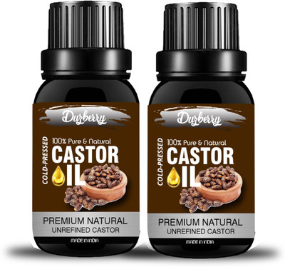 

Duzberry Organics 100% Pure Castor oil and Avocado Oil 30 ml Pack of 2 (60 ml) Hair Oil(30 ml)