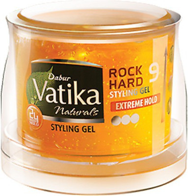 Dabur Vatika Rock Hard Styling Gel (Imported) Hair Gel(250 ml)