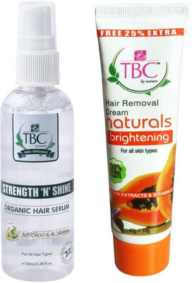 

TBC HAIR REMOVAL CREAM , HAIR SERUM ( PACK OF 2 )(100 ml)