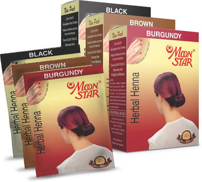 

Moonstar MOON STAR Brown HENNA 15 × 6 PCS = 90 RS(100 g)