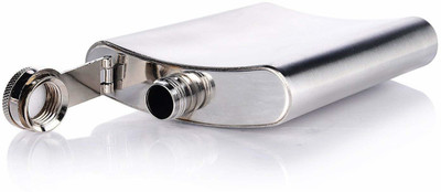 cristy Silver stainless steel Easy Sip Pocket Bottle, Hip Flask CR07 stainless steel Hip Flask(230 ml)