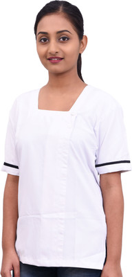 

Ara India Unisex Scrub Suit | Hospital Garments | Women Scrub Dress | Surgeon Scrub Suit Shirt, Pant Hospital Scrub(White L)