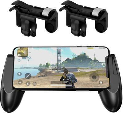 

LIFEMUSIC Mobile Phone Shooter Controller Joystick Remote Plus Trigger Fire Button Handle Cell Phone Adapter for PUBG Gaming Joystick(Black, For PC)