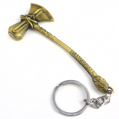 Deepak Traders Hot Marvel Avengers Infinity War Thor Hammer Keychain For Men Women Stormbreaker Axe Car Keyring Pendant Dropshipping Key Chain