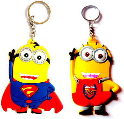 ShopTop Despicable Minion Dancing brothers Ben and Lily Key Chain
