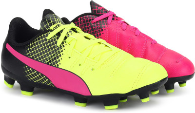 

Puma Boys & Girls Lace Football Shoes(Black